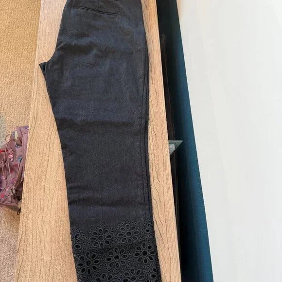 Ann Taylor - dark denim, ankle pants - Picture 2 of 2